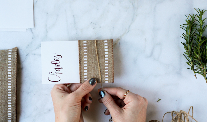 Easy Rustic Place Cards || Joyfully So