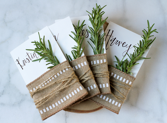 Easy Rustic Place Cards || Joyfully So