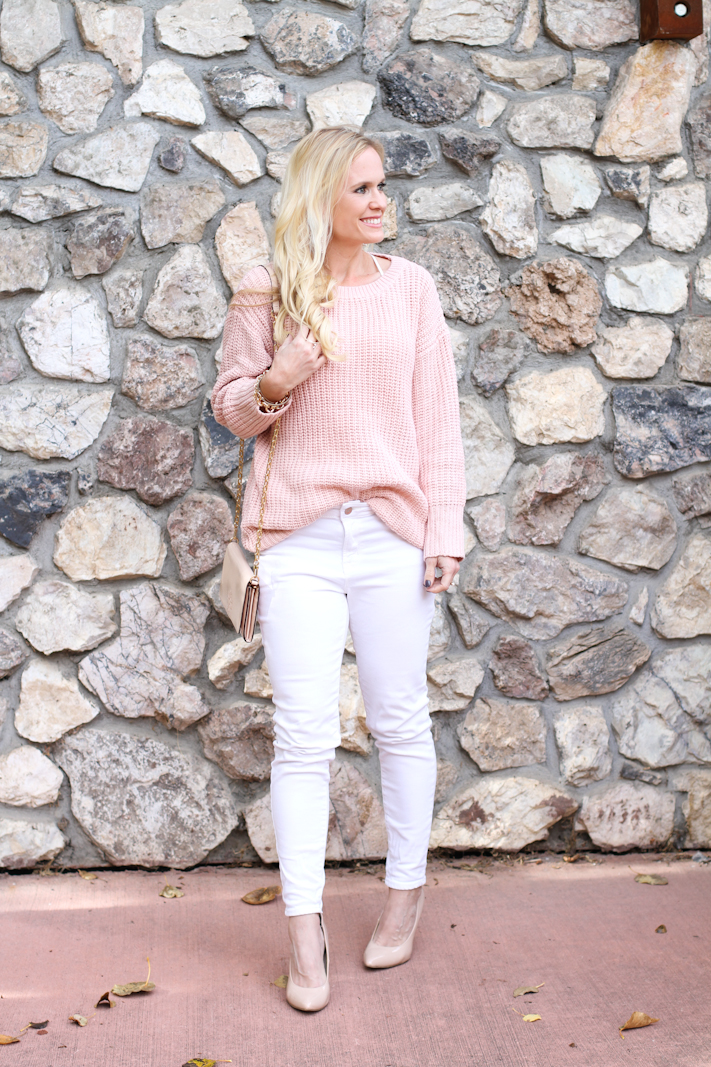 Oversized $20 Pink Sweater For Fall