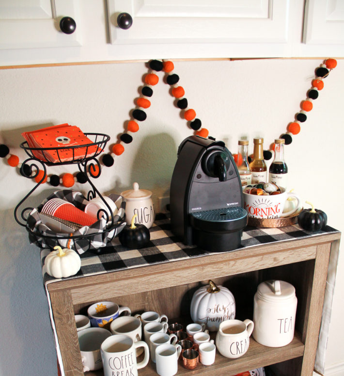 Create a Halloween Coffee Bar for Home - joyfully so