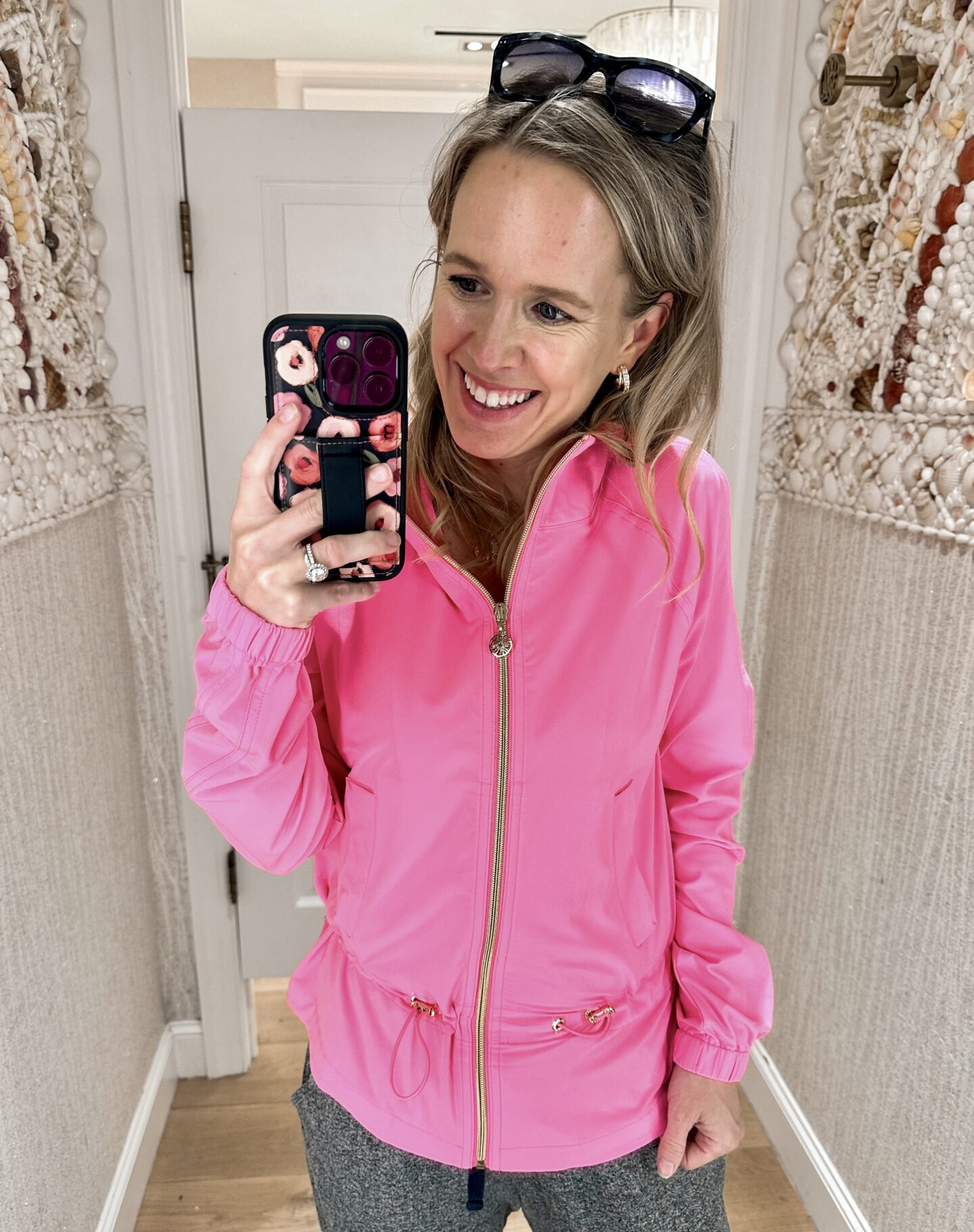 Islanna pink golf jacket and athleisure styles from lilly pulitzer